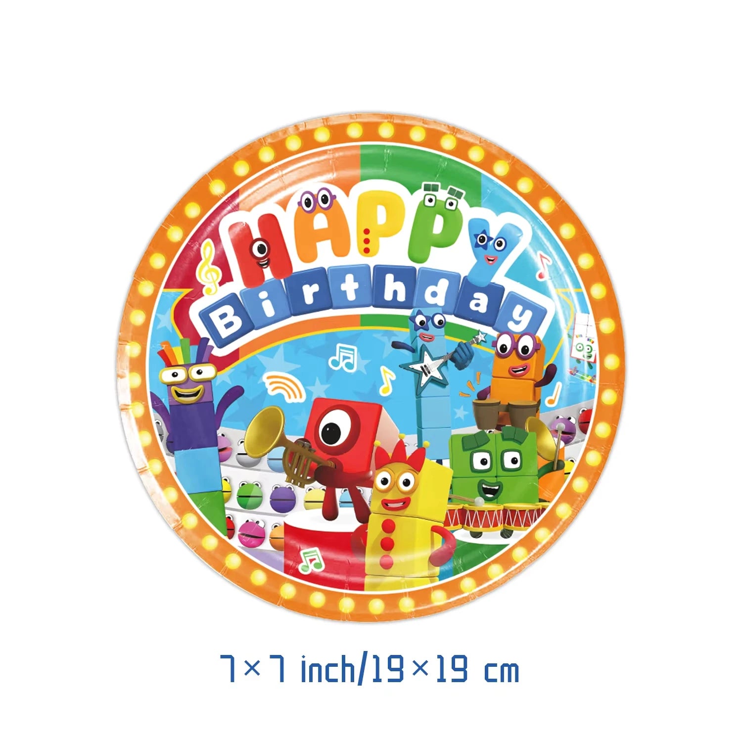 Number Blocks Party Decorations Plate Cup Tablecloth Cake Topper Balloons Building Blocks Theme Kids Birthday Party Supplies