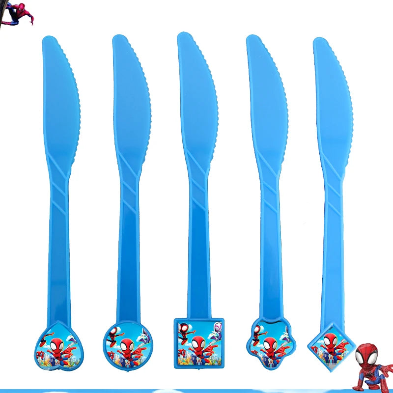 New Spidey Birthday Decoration Spider Man Mask Party Favors Stickers Tableware Spidey and His Friends Baby Shower Supplies Gifts