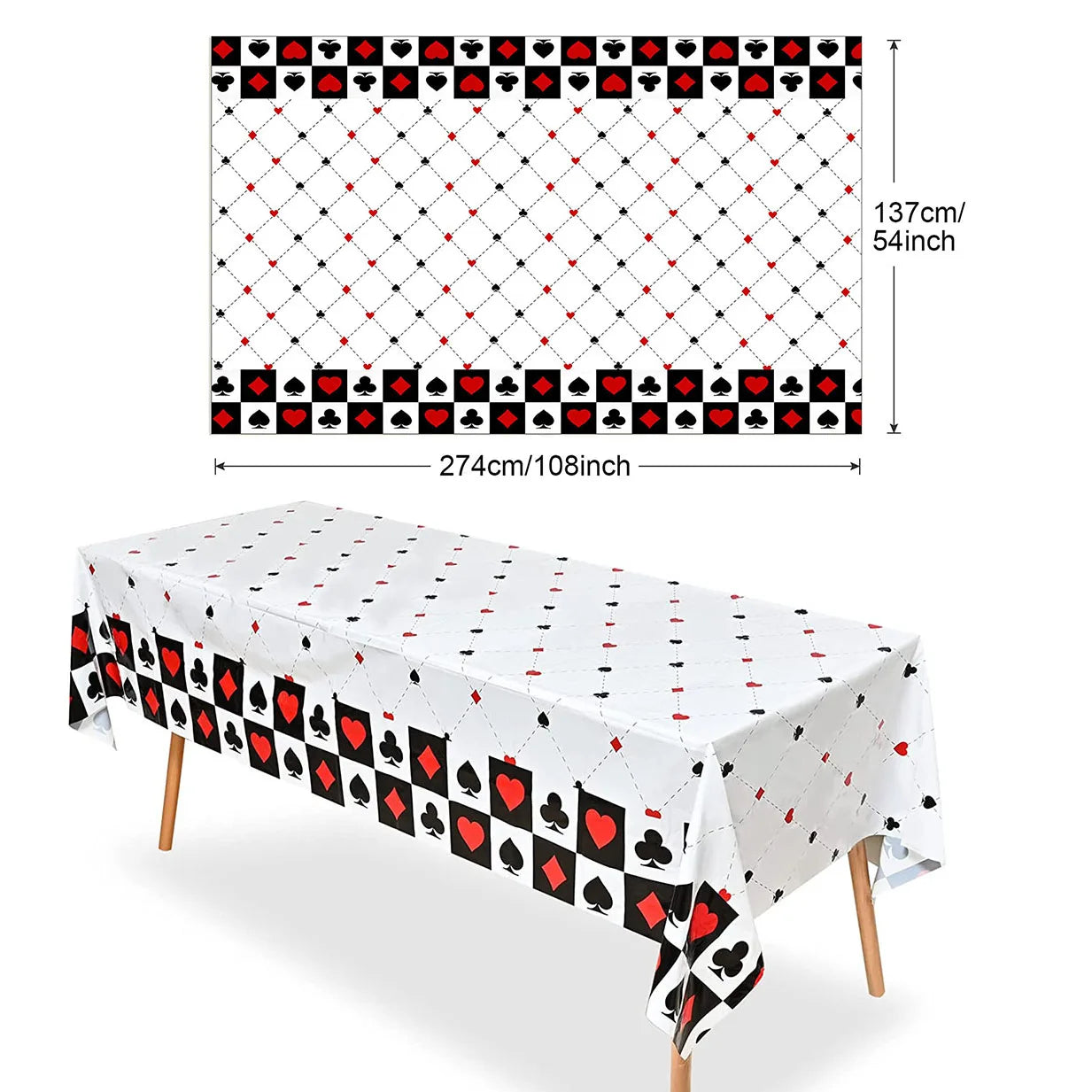 Casino Themed Party Tableware Poker Party Paper Plates Napkins Plates Cups for Adults Las Vegas Casino Themed Party Decorations