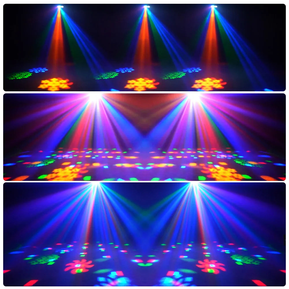 Party Light sDJ Disco lights Sound controlled stage light DJ Strobe lights Family Party Club Nightclub Karaoke atmosphere lights