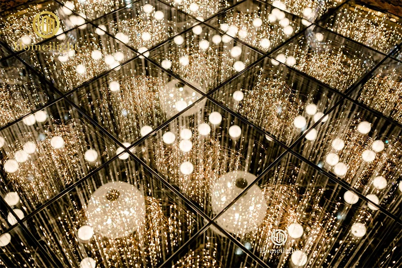 Wedding DJ Disco Night Club Dancefloor Waterproof 3D Mirror Starlit Starry RGB Panels Tiles 3d Led Dance Floor