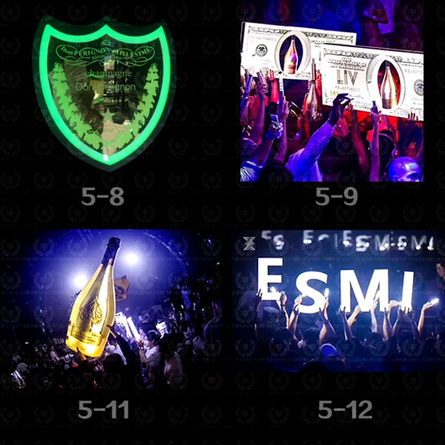 Biggest Nightclub Suppliers LED Serving Tray LED Ace Of Spades Bottle Presenter Bottle Glorifier Display For Nightclub Ktv Bar