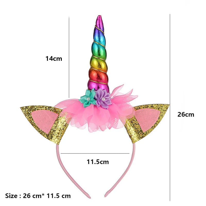 Unicorn Party Disposable Tableware Creative Girls Unicorn Plates Color Stickers Paper Straws Baby Shower Birthday Party Decor