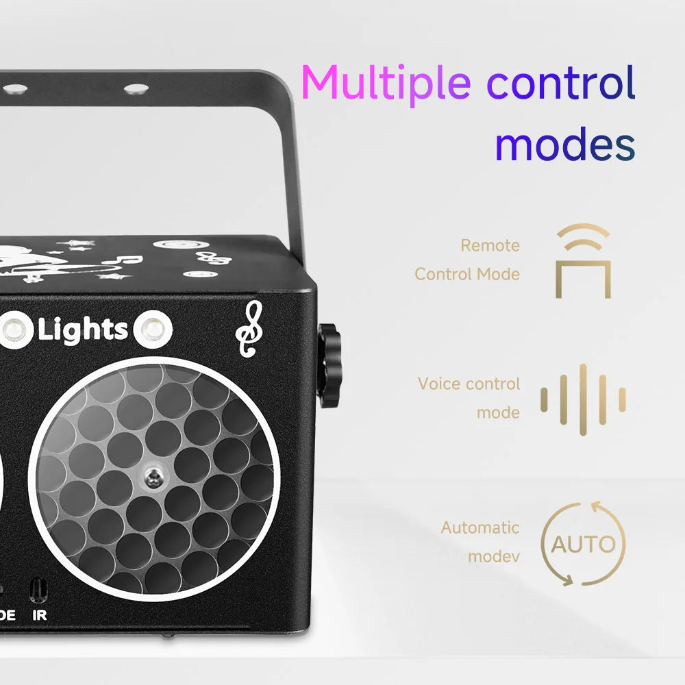 Party Light sDJ Disco lights Sound controlled stage light DJ Strobe lights Family Party Club Nightclub Karaoke atmosphere lights