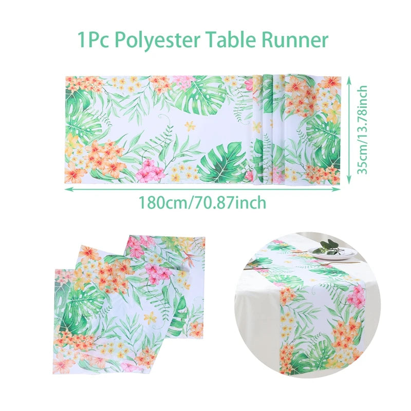 Hawaii Party Tableware Tropical Hawaii Party Decorations Paper Plates Flamingo Kids Summer Baby Shower Birthday Party Supplies