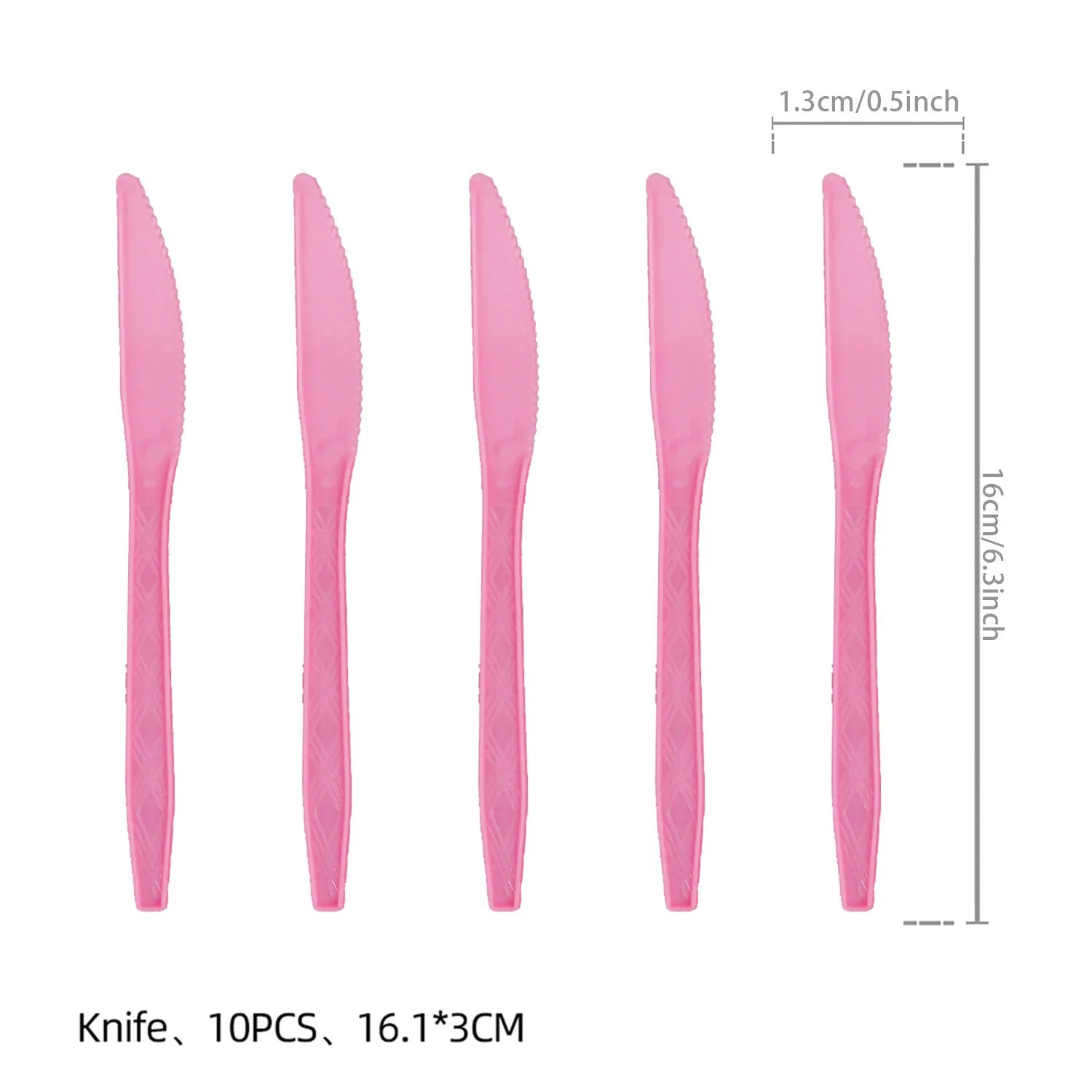 Pink Bow Tie Disposable Tableware Birthday Party Supplies Festival Tableware Pink Pattern Plate Mat Disposable Paper Cups Knive