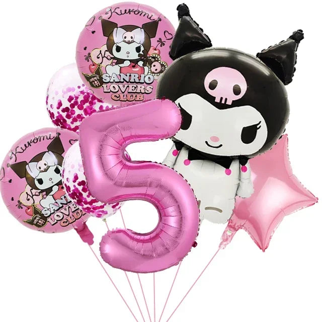 MINISO Cute Kawali Kuromied Birthday Party Decorations, Tablecloths, Tableware, Boys/Girls Party Set, Baby Shower Supplies Gift