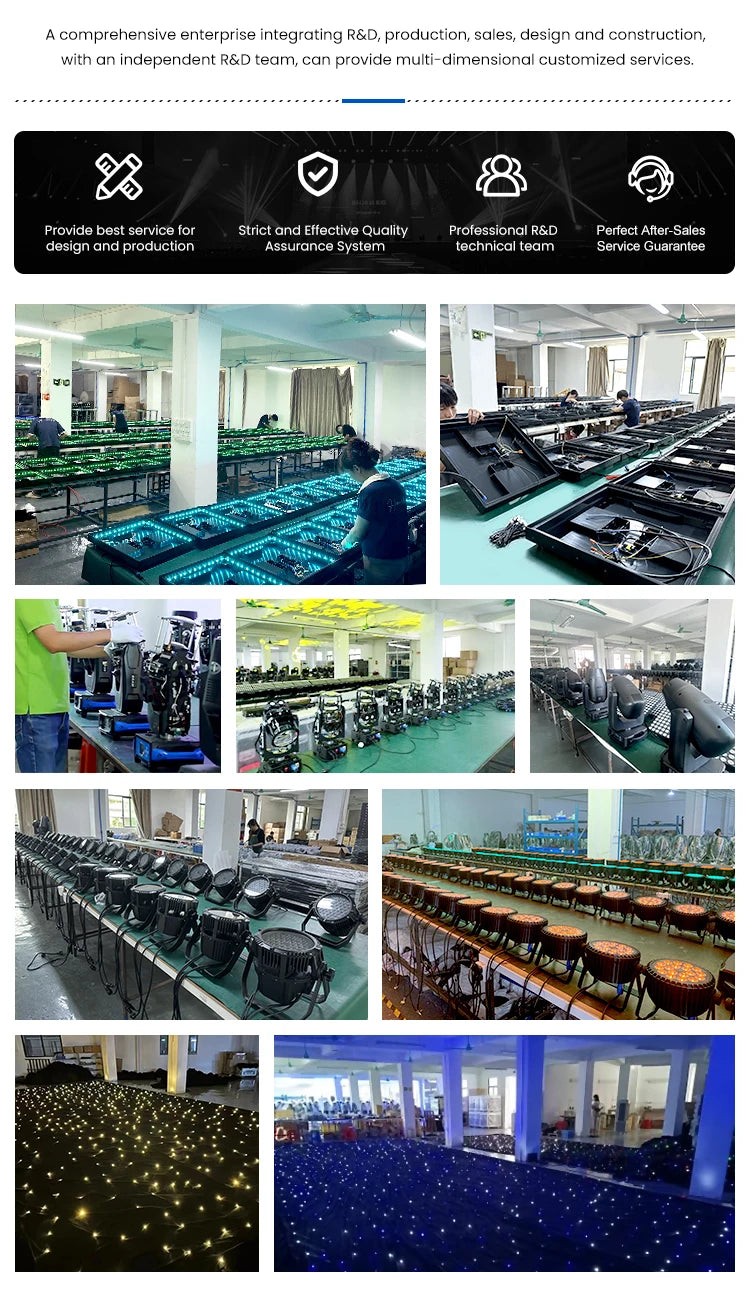 Wedding DJ Disco Night Club Dancefloor Waterproof 3D Mirror Starlit Starry RGB Panels Tiles 3d Led Dance Floor