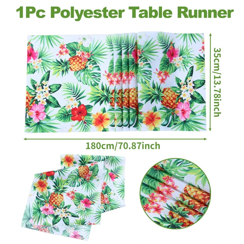 Hawaii Party Tableware Tropical Hawaii Party Decorations Paper Plates Flamingo Kids Summer Baby Shower Birthday Party Supplies