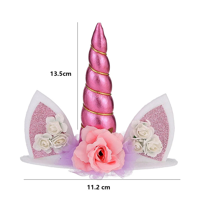 Unicorn Party Disposable Tableware Creative Girls Unicorn Plates Color Stickers Paper Straws Baby Shower Birthday Party Decor