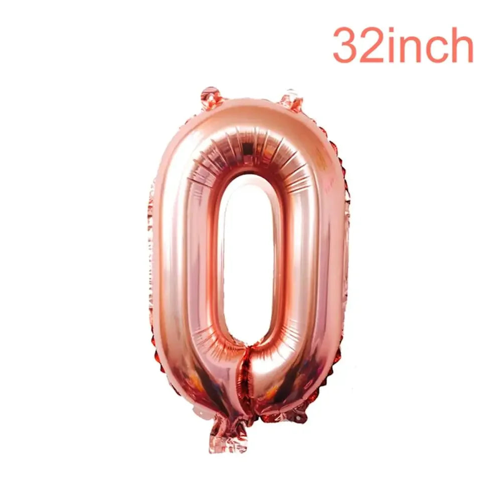 8Guests Rose Gold 30 Year Old Disposable Tableware Set 30 Years Tablecover Paper Plates Happy 30 Women 30th Birthday Ballon