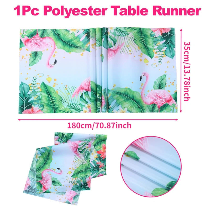 Hawaii Party Tableware Tropical Hawaii Party Decorations Paper Plates Flamingo Kids Summer Baby Shower Birthday Party Supplies