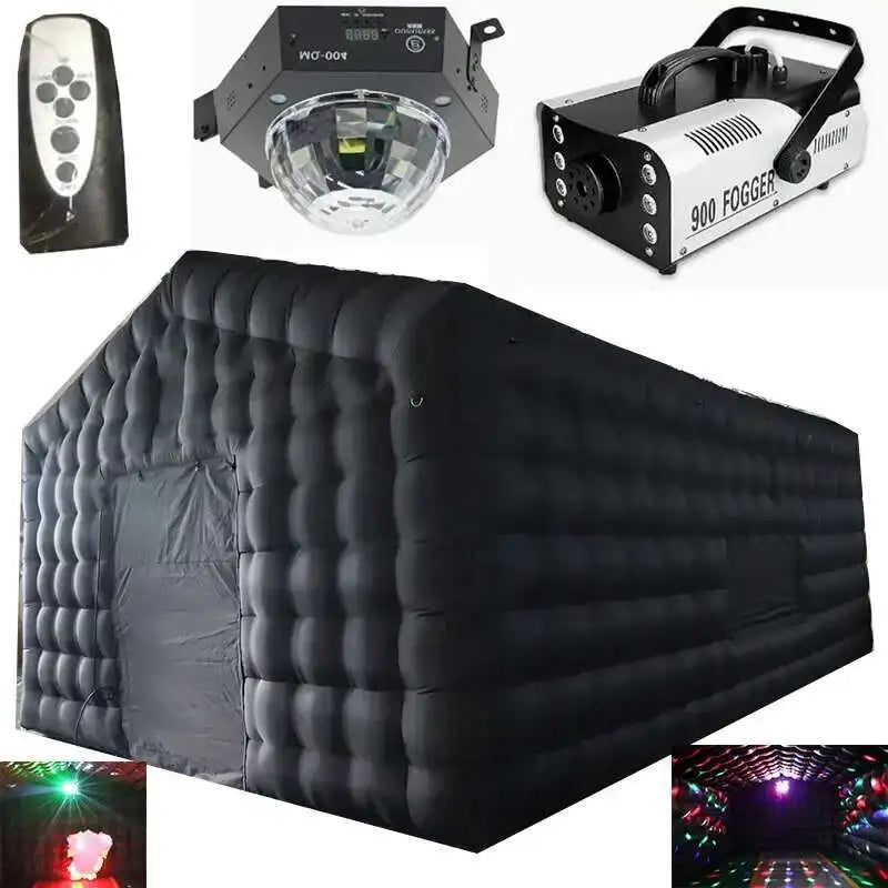 Nightclub Tent With Blower Free Print Night Club Iatable Cube House For Party-Perfect Events