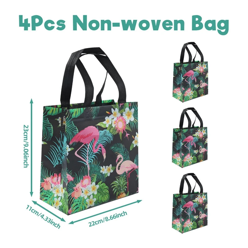 Hawaii Party Tableware Tropical Hawaii Party Decorations Paper Plates Flamingo Kids Summer Baby Shower Birthday Party Supplies