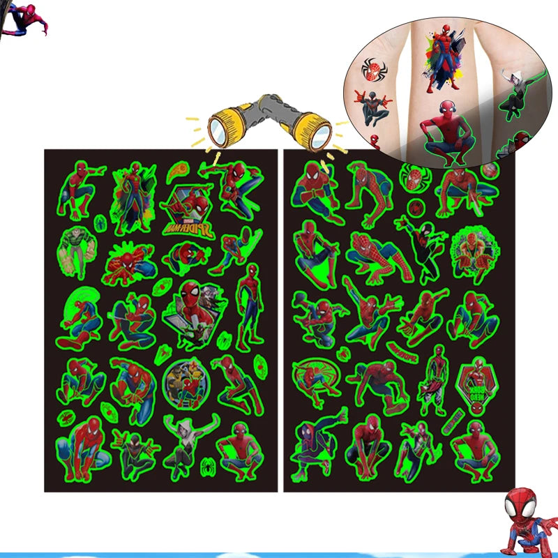 New Spidey Birthday Decoration Spider Man Mask Party Favors Stickers Tableware Spidey and His Friends Baby Shower Supplies Gifts