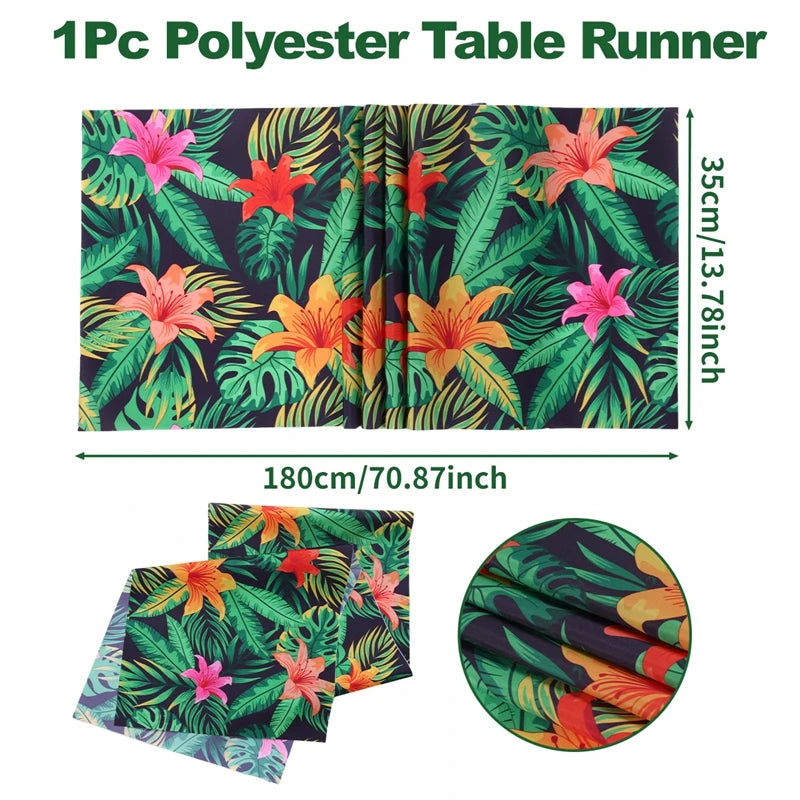 Hawaii Party Tableware Tropical Hawaii Party Decorations Paper Plates Flamingo Kids Summer Baby Shower Birthday Party Supplies