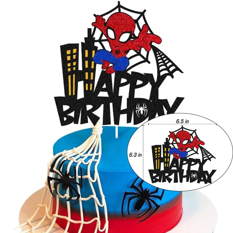 New Spidey Birthday Decoration Spider Man Mask Party Favors Stickers Tableware Spidey and His Friends Baby Shower Supplies Gifts