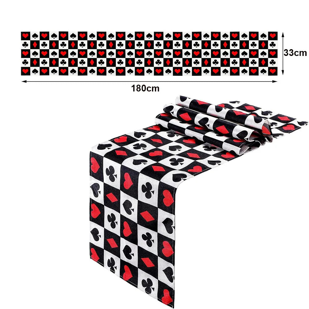 Casino Themed Party Tableware Poker Party Paper Plates Napkins Plates Cups for Adults Las Vegas Casino Themed Party Decorations