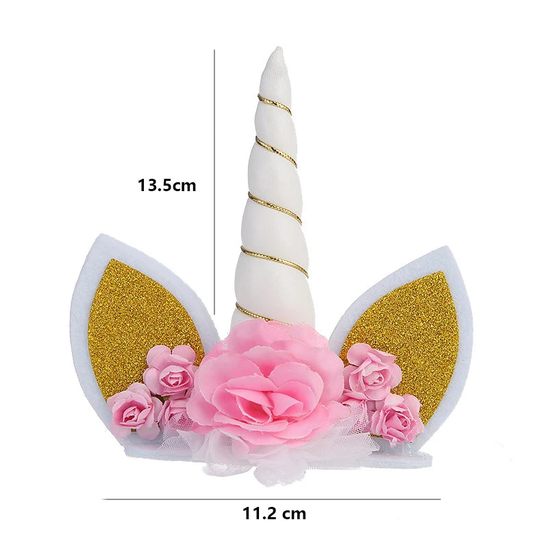 Unicorn Party Disposable Tableware Creative Girls Unicorn Plates Color Stickers Paper Straws Baby Shower Birthday Party Decor