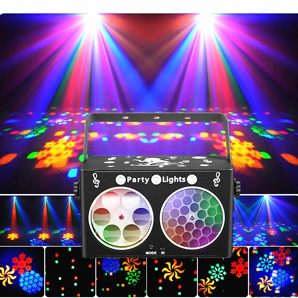 Party Light sDJ Disco lights Sound controlled stage light DJ Strobe lights Family Party Club Nightclub Karaoke atmosphere lights