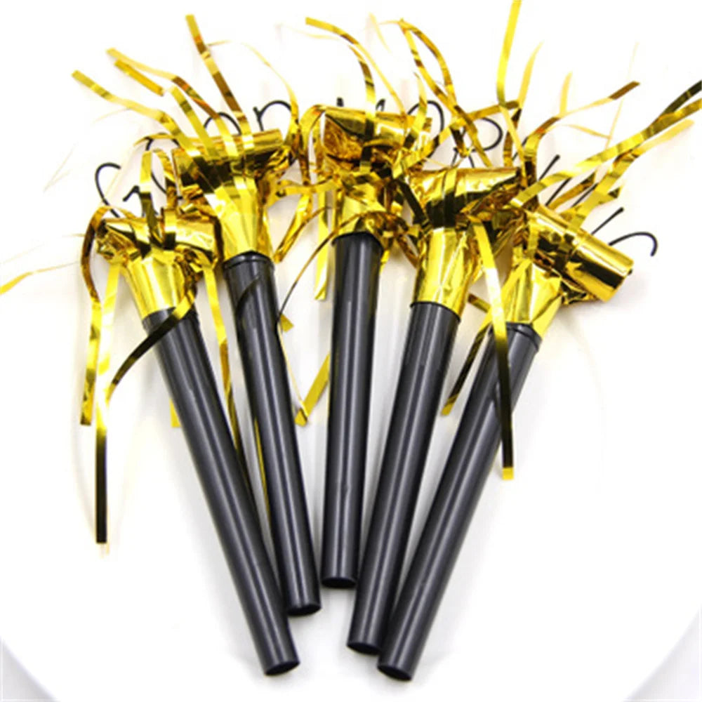 Black and Gold Party Supplies Disposable Party Tableware Gold Dot Paper Plate Black Napkin Cup for Graduation Birthday Wedding