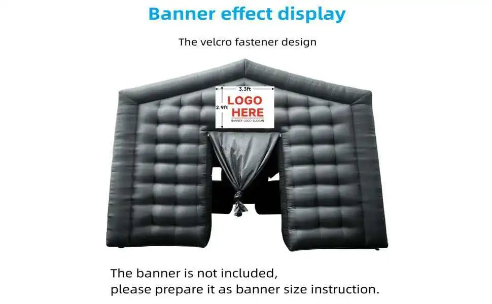 Nightclub Tent With Blower Free Print Night Club Iatable Cube House For Party-Perfect Events
