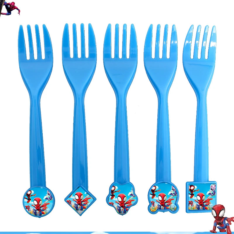 New Spidey Birthday Decoration Spider Man Mask Party Favors Stickers Tableware Spidey and His Friends Baby Shower Supplies Gifts