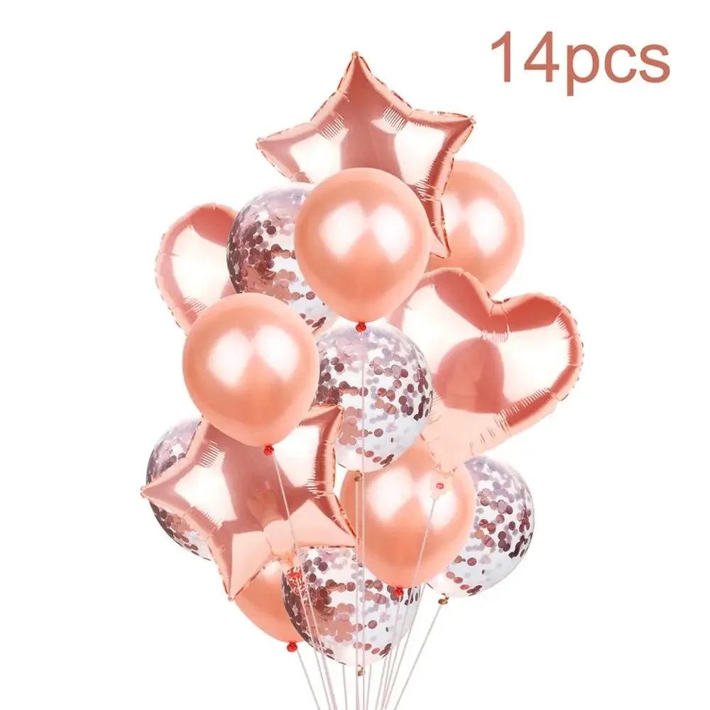 8Guests Rose Gold 30 Year Old Disposable Tableware Set 30 Years Tablecover Paper Plates Happy 30 Women 30th Birthday Ballon