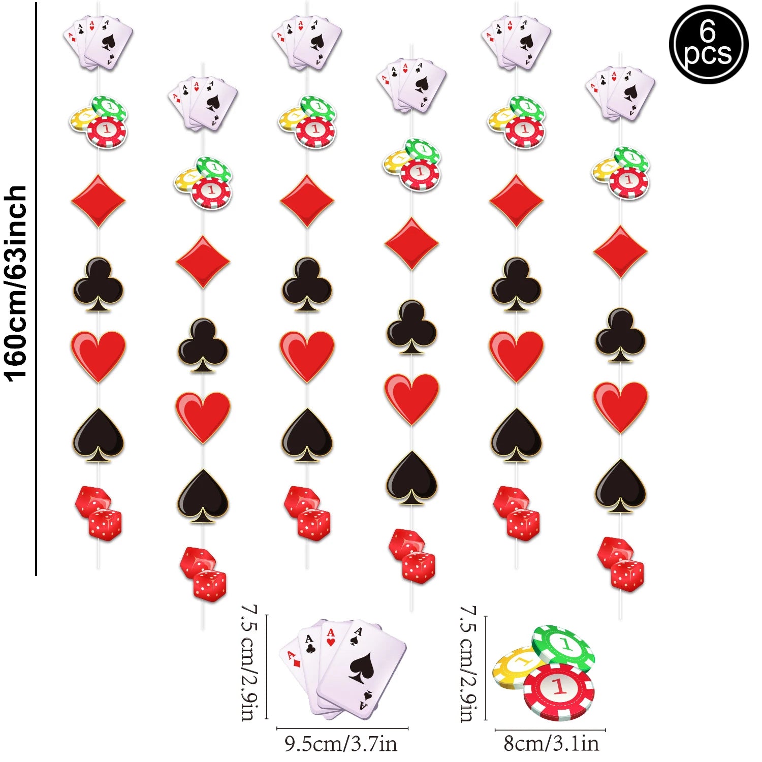 Casino Themed Party Tableware Poker Party Paper Plates Napkins Plates Cups for Adults Las Vegas Casino Themed Party Decorations