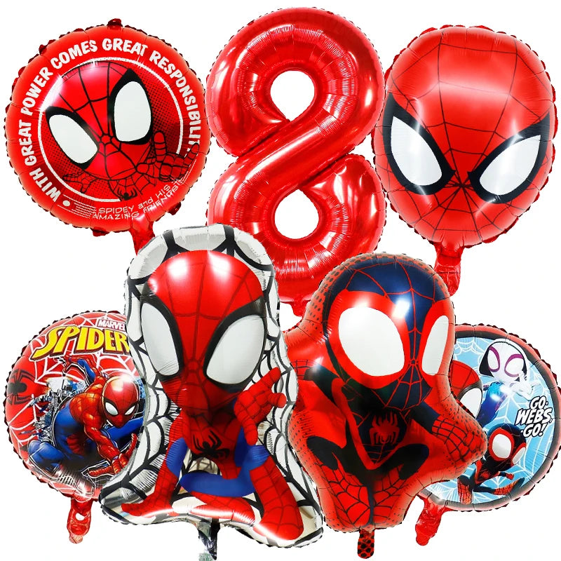 New Spidey Birthday Decoration Spider Man Mask Party Favors Stickers Tableware Spidey and His Friends Baby Shower Supplies Gifts