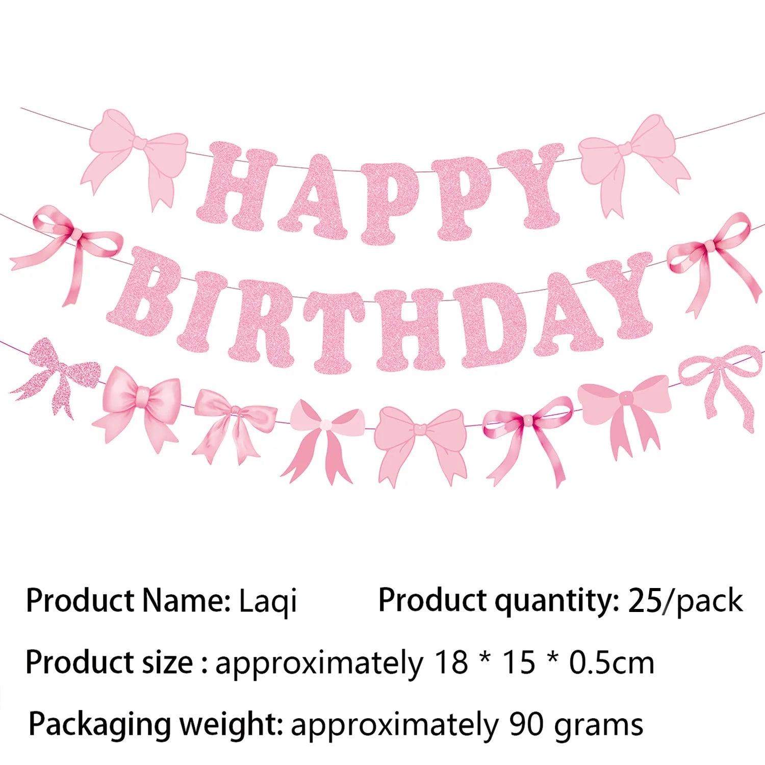 Pink Bow Tie Disposable Tableware Birthday Party Supplies Festival Tableware Pink Pattern Plate Mat Disposable Paper Cups Knive