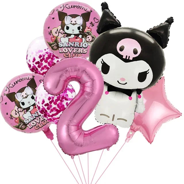 MINISO Cute Kawali Kuromied Birthday Party Decorations, Tablecloths, Tableware, Boys/Girls Party Set, Baby Shower Supplies Gift