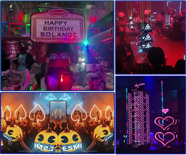 Biggest Nightclub Suppliers LED Serving Tray LED Ace Of Spades Bottle Presenter Bottle Glorifier Display For Nightclub Ktv Bar