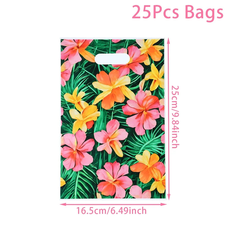 Hawaii Party Tableware Tropical Hawaii Party Decorations Paper Plates Flamingo Kids Summer Baby Shower Birthday Party Supplies