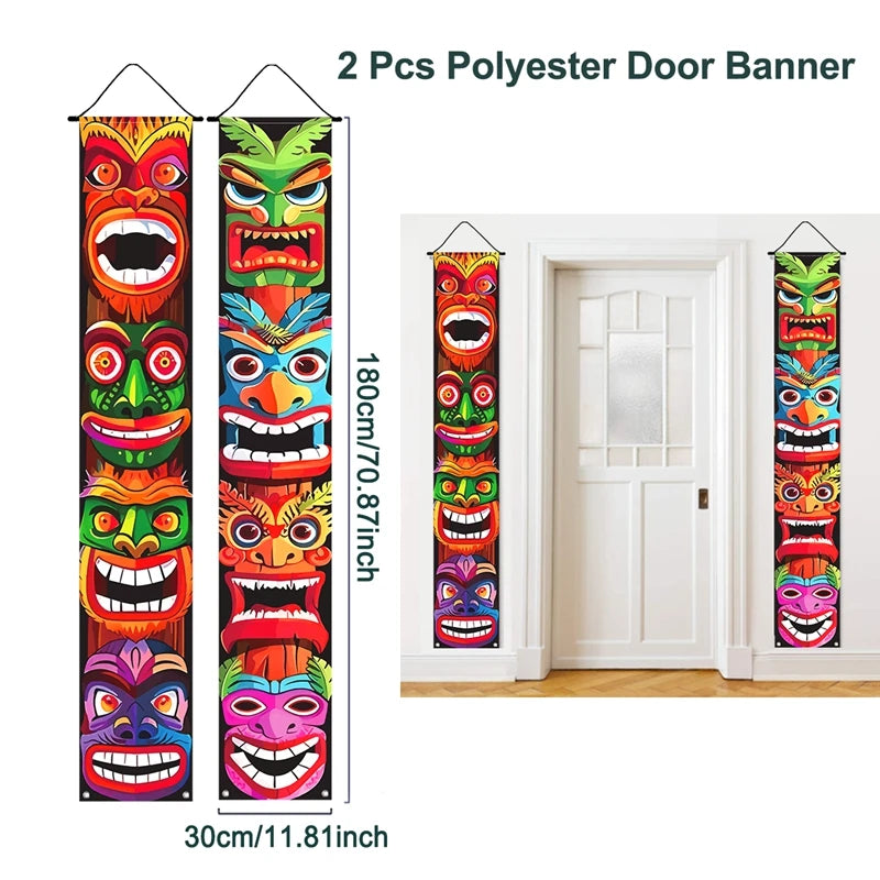 Hawaii Party Tableware Tropical Hawaii Party Decorations Paper Plates Flamingo Kids Summer Baby Shower Birthday Party Supplies