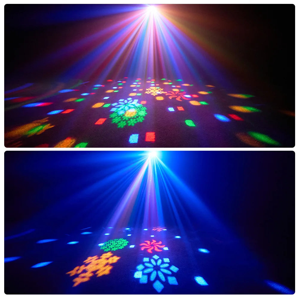 Party Light sDJ Disco lights Sound controlled stage light DJ Strobe lights Family Party Club Nightclub Karaoke atmosphere lights