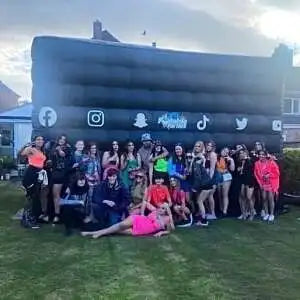 Nightclub Tent With Blower Free Print Night Club Iatable Cube House For Party-Perfect Events